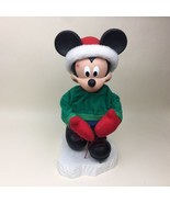VTG 1998 Santa’s Best Mickey Unlimited Animated Ice Skating Mickey Mouse... - £78.89 GBP