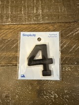 Simplicity Iron On Black Patch Number 4 - $11.76