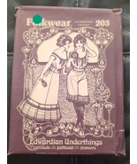 1978 Folkwear Sewing Pattern 203 Womens Edwardian Underthings 3 Pc Sz S-... - £20.92 GBP