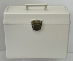 Vintage Ballonoff PORTA FILE Plastic Storage Box Case Cream NO KEY 12.5x... - £15.27 GBP