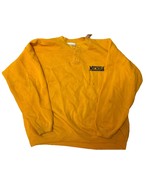 VTG Michigan Gold Henley Sweatshirt XL Basset-Walker 80s Collegiate Grun... - $24.70