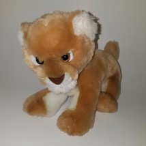 Aurora Lion Plush 12&quot; Long Stuffed Animal Toy Lovey Soft Rory Cub Brown White - £11.79 GBP