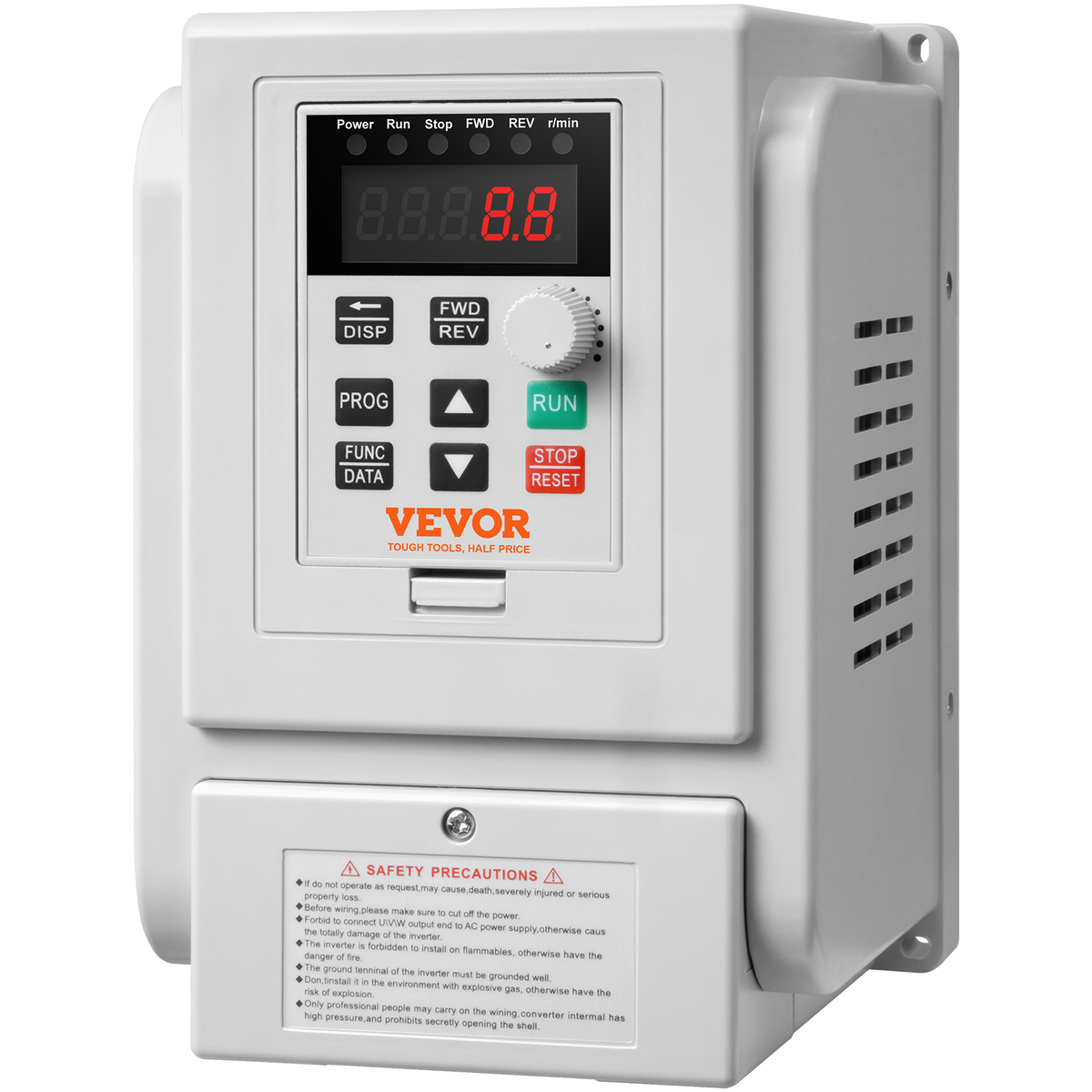 VEVOR VFD 2.2KW 10A 3HP Variable Frequency Drive for 3-Phase Motor ...
