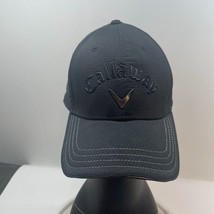 Callaway Golf Hat Adjustable Black Cap With Black Lettering - £10.52 GBP