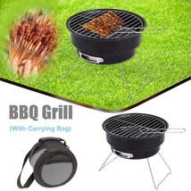 Foldable Charcoal BBQ Grill Mini BBQ Grill Tabletop Portable Outdoor Tra... - £13.57 GBP