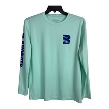 Denali Mens Shirt Size Medium Bay Water Mint Green Long Sleeve Fishing S... - £12.99 GBP