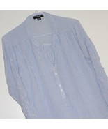 WOMEN&#39;S NINE WEST BLOUSE Sz XL ~ V NECK PULLOVER COLLARLESS ~ TAB SLEEVE... - $17.58 CAD