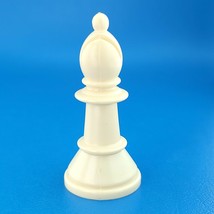 1981 Whitman Chess Bishop Ivory Hollow Plastic Replacement Game Piece 4833-22 - $3.70