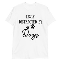 PersonalizedBee Easily Distracted by Dogs T-Shirt | Distracted by Dogs Shirt for - £15.32 GBP+