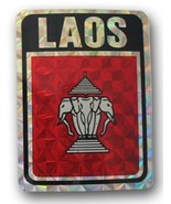 K&#39;s Novelties Wholesale Lot 12 Laos Old Country Flag Reflective Decal Bu... - $17.49 CAD