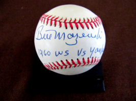 Bill Mazeroski 1960 Ws Vs Yankees Hof Signed Auto Vtg Onl Baseball Jsa Beauty - £147.99 GBP