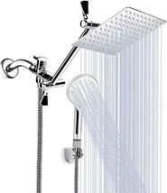 Shower Head, 8 Inch High Pressure Rainfall Shower Head/Handheld Shower Combo - £44.99 GBP