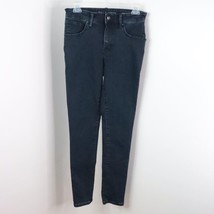 Falls Creek Women&#39;s 4 Dark Wash Denim High Rise Skinny Stretch Blue Jeans - £4.71 GBP
