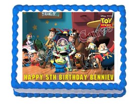 Toy Story Buzz, Woody, Jessie edible cake image party cake decoration topper - £7.94 GBP