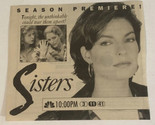 Sisters Vintage Tv Ad Advertisement Sela Ward TV1 - $5.93