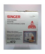 SINGER FOOD STEAMER Model NO. 472 W/Original Box Open Box - $34.55