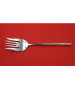 Aegean Weave Gold by Wallace Sterling Silver Buffet Fork HH WS 11 3/4" - $78.21