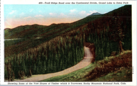 Trail Ridge Road over the Continental Divide Colorado Postcard - £18.67 GBP