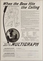 1921 Print Ad Multigraph Printing Machine for the Office Cleveland,Ohio - £18.39 GBP