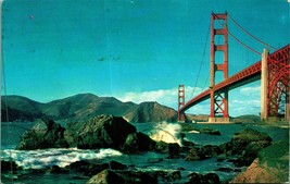 Golden Gate Bridge San Francisco California 1956 Chrome Postcard  B3 - £3.12 GBP