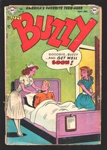 Buzzy #46 1952-DC-nurse cover-Teen humor-Dating tips-G - £28.68 GBP