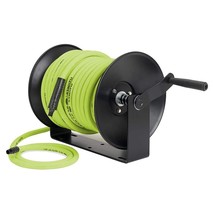 Flexzilla Manual Air Hose Reel Open Face Fixed Heavy-Duty 3/8&quot; x 100&#39; - $204.14
