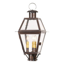 Irvins Country Tinware Town Crier Outdoor Post Light in Solid Antique Copper - £449.13 GBP