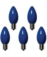Holiday Bright Lights 9761123 C9 Christmas Light Bulbs44; Blue44; 1 in. ... - $22.90