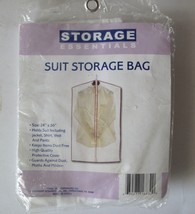 Storage Essentials Plastic SUIT STORAGE BAG Zippered Protective 24&quot;x36&quot;,... - $94.08 MXN