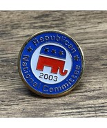 2003 Republican National Commitee Lapel Hat Pin KG JD - $9.89