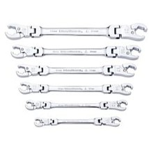 GearWrench 6 Piece Ratcheting Flex Head Flare Nut Metric Wrench Set - $6,898.15 MXN