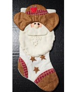 Outlaw Iron Works Cowboy Santa Christmas Stocking Western Chili Peppers New - €16,09 EUR
