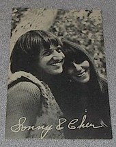 1960's Carnival Arcade Card Pop Vocal Group Sonny and Cher - £6.25 GBP