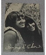 1960&#39;s Carnival Arcade Card Pop Vocal Group Sonny and Cher - $10.90 CAD