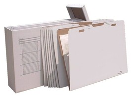 47 W x 12 D x 34 H in. 43 in. Vertical File Box and 8 Folders - $205.47