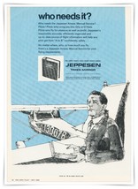 Print Ad Jeppesen Airway Manual Who Needs It Vintage 1968 Advertisement - $10.64 CAD