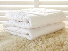 Super Soft Natural Washable Wool Comforter with Duvet Cover for Babies &amp; Toddler - £85.25 GBP