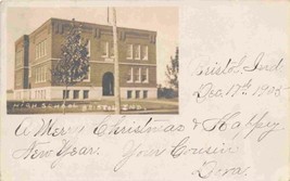 High School Bristol Indiana 1905 RPPC Real Photo postcard - £9.69 GBP