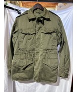 Vtg US Army WOMENS OD Green M65 M-65 FIELD JACKET COAT OG-107 - £36.96 GBP