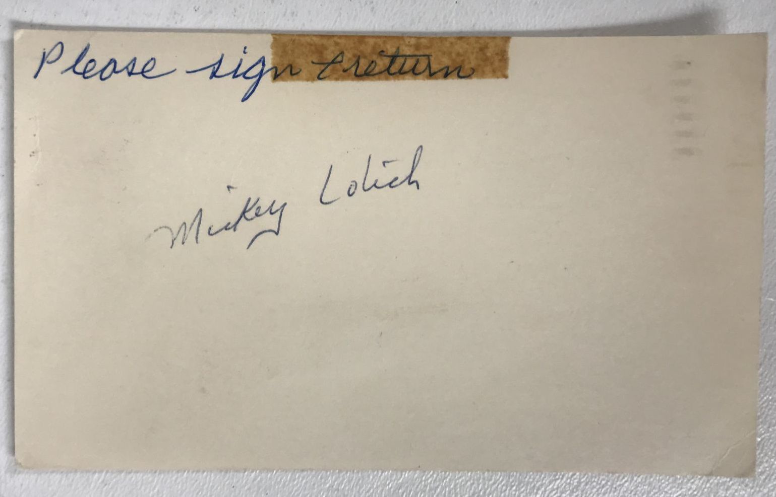 Mickey Lolich Signed Autographed Vintage Postcard - Baseball - $15.00