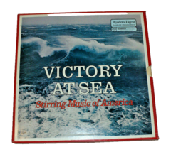 1970 Vtg Reader’s Digest “TVictory at Sea&quot; 33rpm Boxed Set 4 Albums - £4.68 GBP