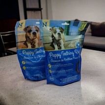 2x N-bone Puppy Teething Rings Dog Treats Chicken Flavor 7.2oz 6 Ct Each BB 7/25 - £14.82 GBP