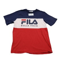 Fila Shirt Mens M Multicolor Short Sleeve Regular Fit Crew Neck Colorblo... - $22.75
