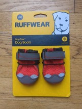 Ruffwear Grip Trex Dog Boots Pair Red Sumac 1.5”/38mm Reflective New Nip - £18.03 GBP