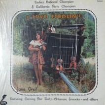Jana Jae Greif I Love Fiddlin&#39; Lp 70s Bluegrass Fiddle Champion Free Shipping ! - £15.83 GBP