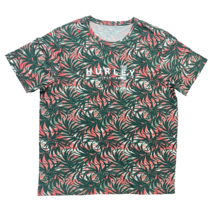 Hurley Men Tropical Escape Paradise Jersey Shirt Hawaiaan Duck Green 2XL - £12.78 GBP