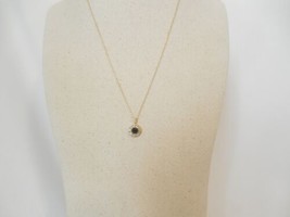 Victoria Townsend 18k Gold /SS Plate Sapphire Pendant Necklace C426 $120 - £75.85 GBP