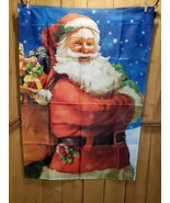 Christmas Winter Jolly Santa  Front Door Garden Yard Banner Flag 28&quot; x 40&quot; - $19.06 CAD