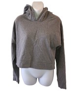 Lululemon Cut Above Pullover Heathered Medium Grey Cropped Hoodie Sweats... - $45.55