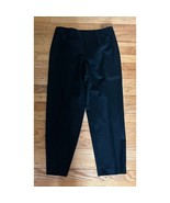 Vtg Talbots Petite Dress Pants Women Size 12P Black Tapered Leg Stretch ... - $515.88 MXN